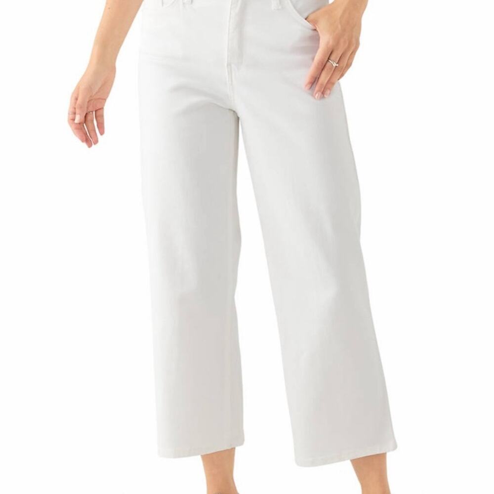Crown & Ivy White Crop Jeans